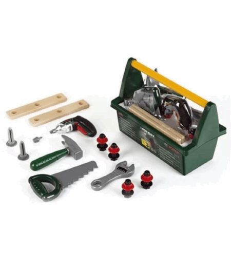 Çocuk Bosch Oyuncak Tamir Seti El Çantası 14 Parça