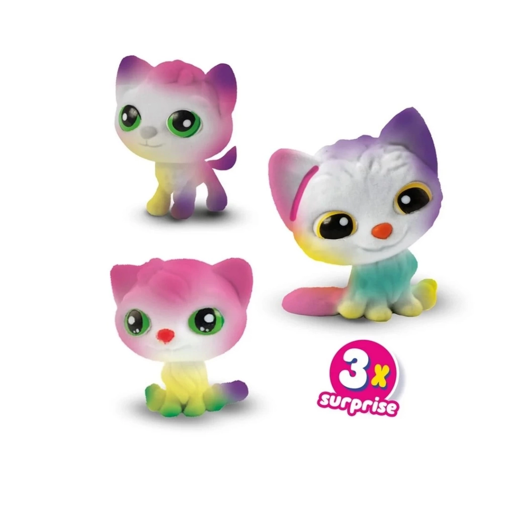 Eğitici Çocuk Boya Üfleme Kalemi 3x Kedicik Sürprizi - Görsel 2