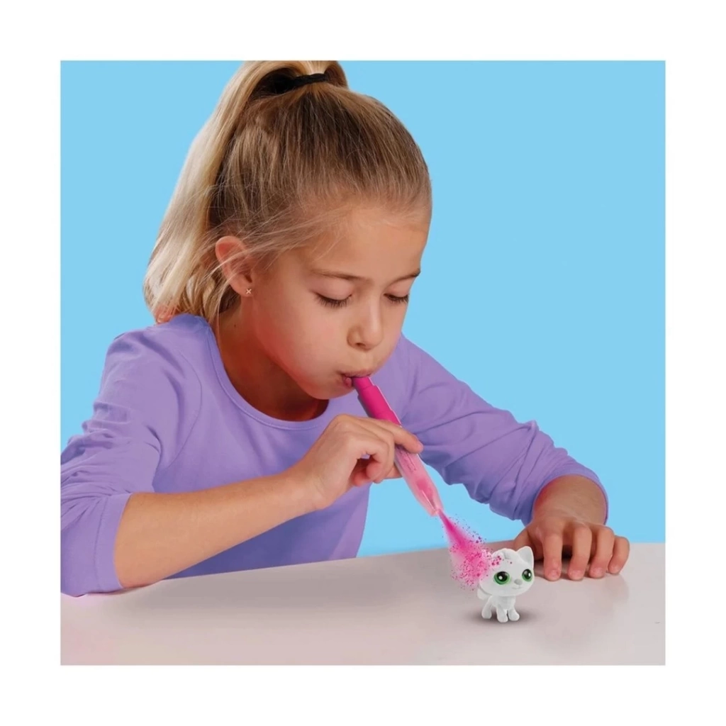 Eğitici Çocuk Boya Üfleme Kalemi 3x Kedicik Sürprizi - Görsel 3