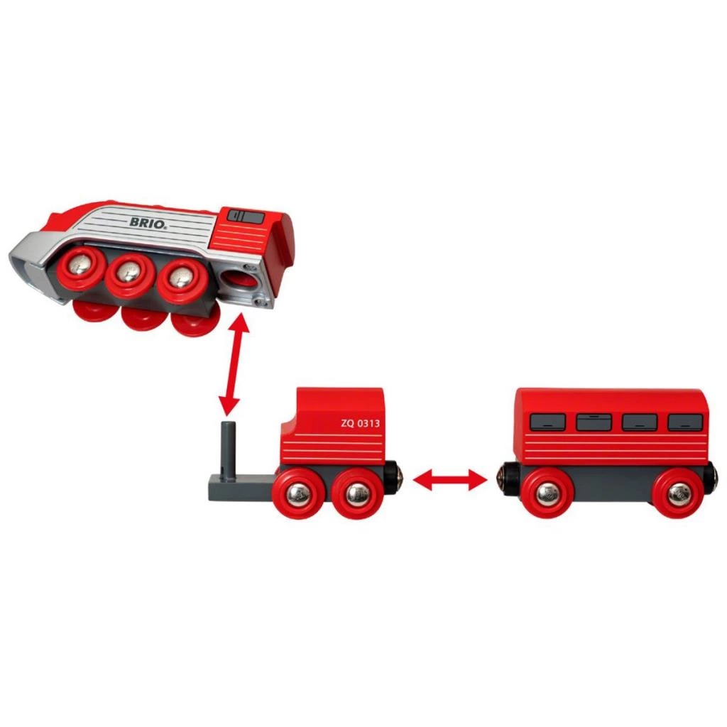 Brio Kırmızı Buharlı Tren - Görsel 2