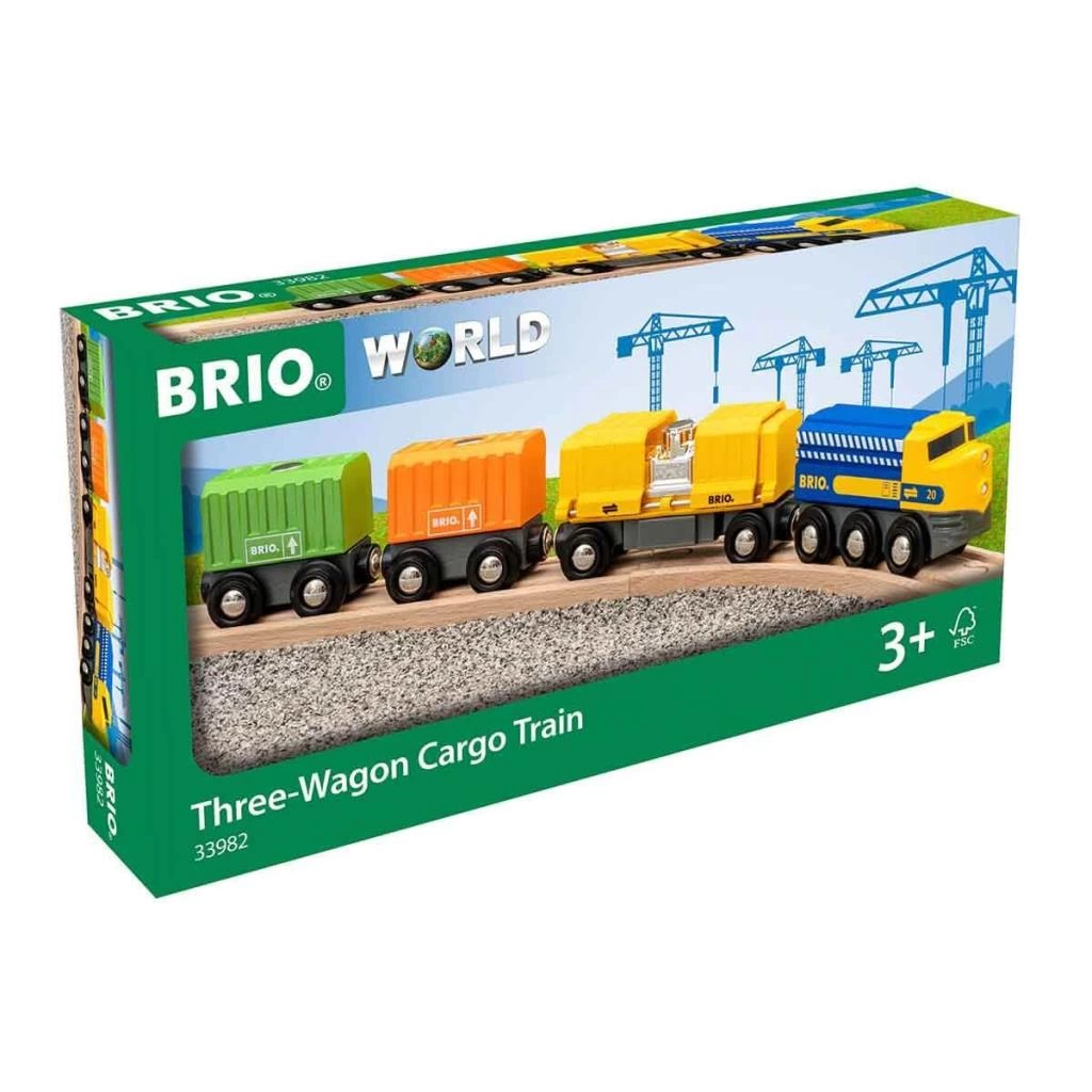 Brio World Üç Vagonlu Kargo Treni - Görsel 5