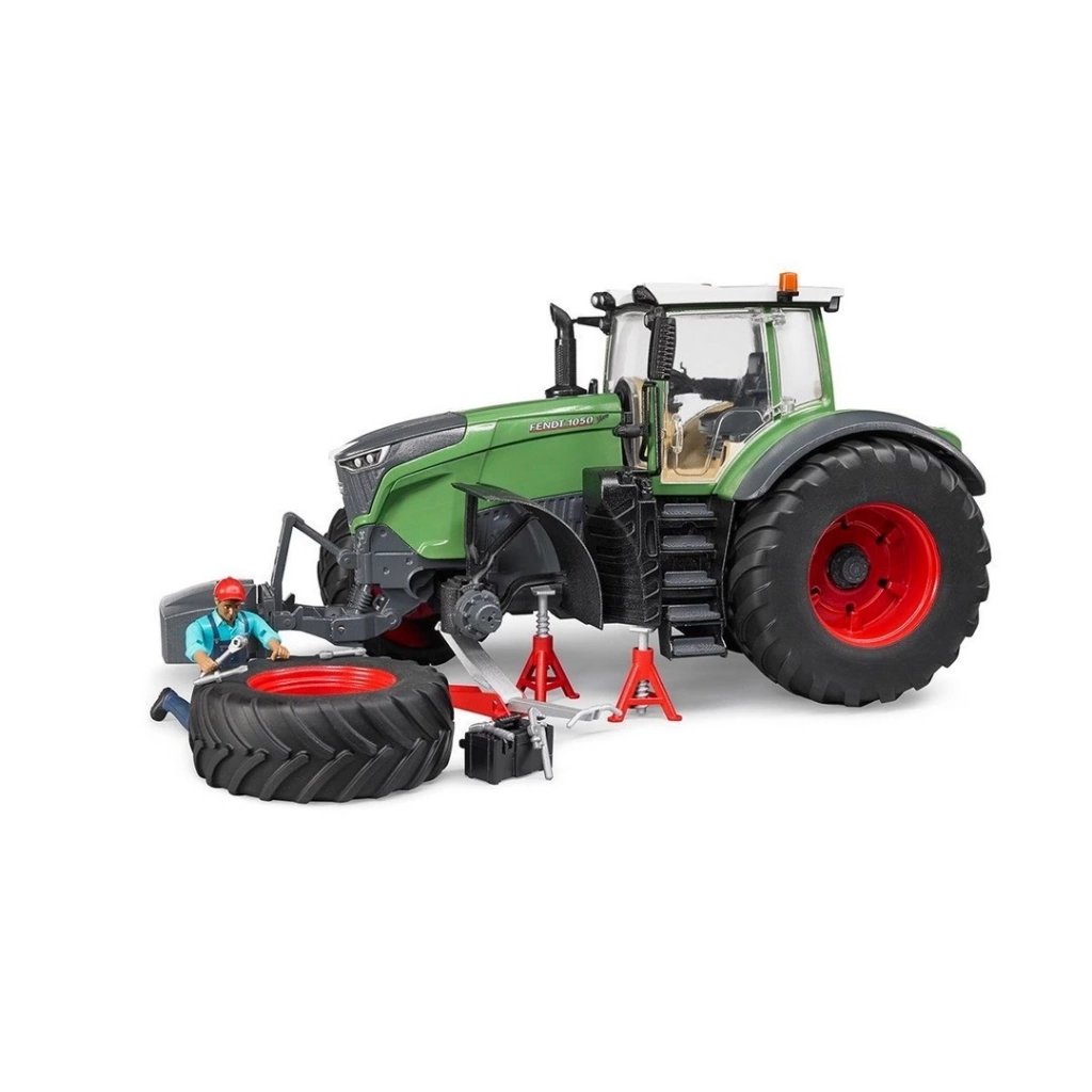 Bruder Fendt 1050 Vario Traktör Lastikçi Aksesuar Seti Detaylı - Görsel 4