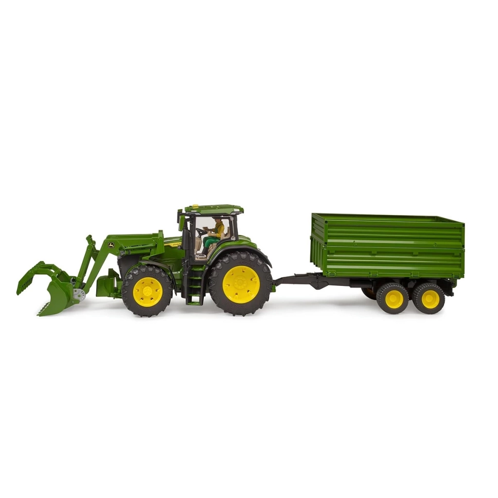 Bruder John Deere 7R 350 Kepçeli Traktör Ve Römork BR03155 - Görsel 2