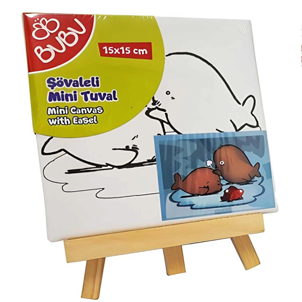 Çocuk Bu-Bu Games Mini Şövaleli Tuval Seti - Görsel 2