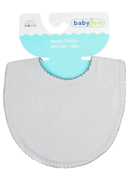 Çocuk Bürümcük Müslin Önlük 811 Gri