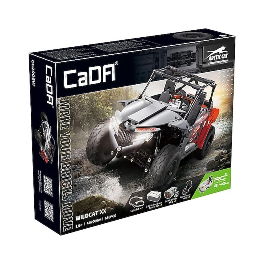 Eğitici Oyuncak C62006W CADA ARTİC CAT WİLDCAT XX 686 PARÇA BLOCK OYUNCAK - Görsel 5