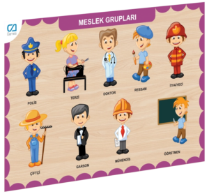 Eğitici Oyuncak CAAHS-3203 CA GAMES AHŞAP MESLEK GRUPLARI BUL-TAK