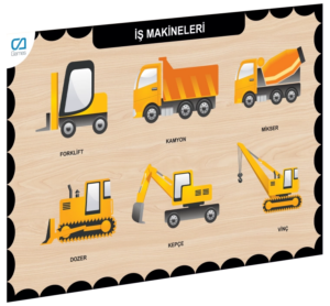 Eğitici Oyuncak CAAHS-3209 CA GAMES AHŞAP İŞ MAKİNELERİ BUL-TAK