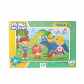 Çocuk CAFRM-5121-5122 Sevimli Dostlar Frame Puzzle 24 Parça