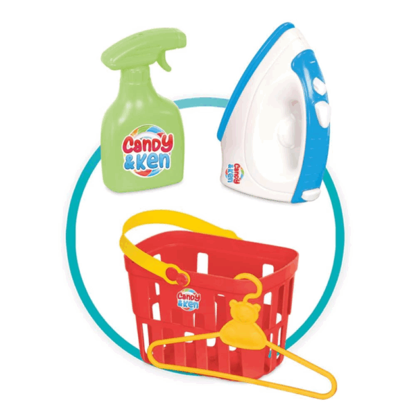 Çocuk Candy & Ken Ütü Masası Oyuncak Seti - Görsel 3