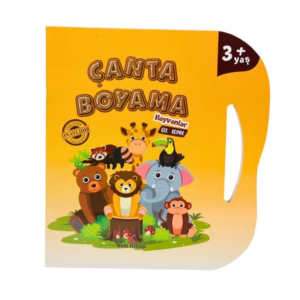Eğitici Çocuk Çanta Kitap Boyama Kitabı Hayvanlar