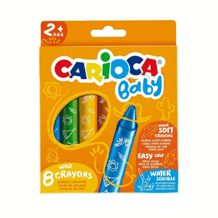 Çocuk Carioca Jumbo Bebek Yumuşak Pastel Boya 8'li
