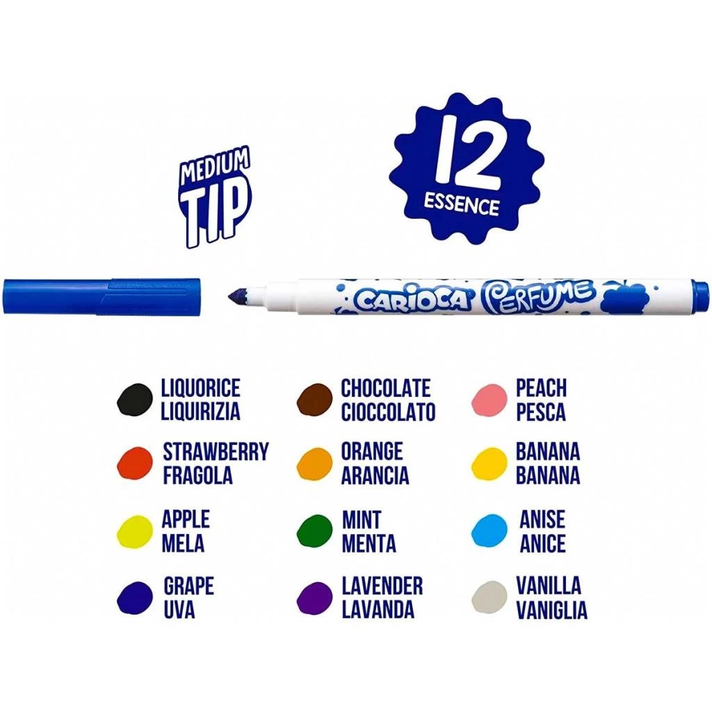 Carioca Kokulu Keçeli Boya Kalemi 12'li - Görsel 2