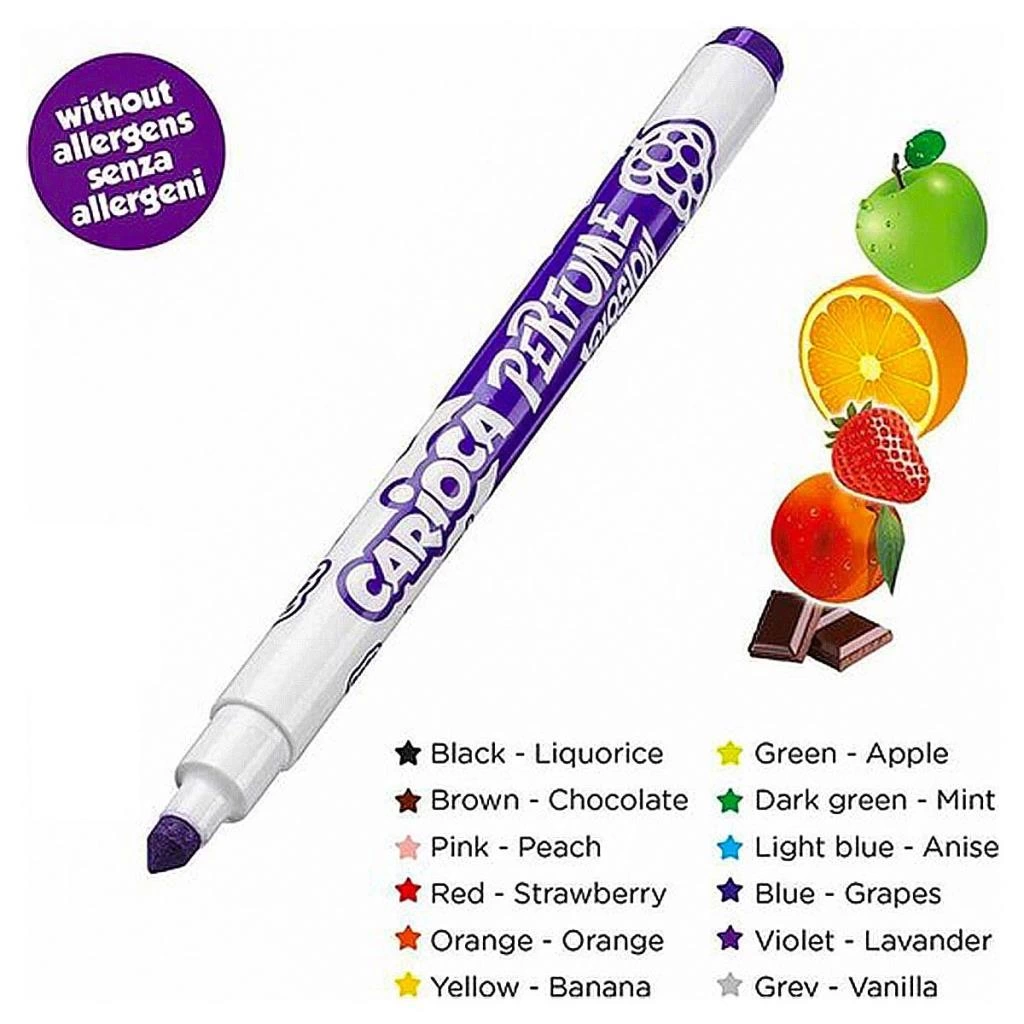 Carioca Kokulu Keçeli Boya Kalemi 12'li - Görsel 3