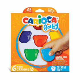 Çocuk Carioca Teddy Bebek Crayons 6'Lı + 1 Yaş
