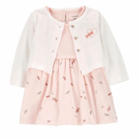 Carter's Layette Kız Bebek Elbise Set 1P601210 Karışık Renkli