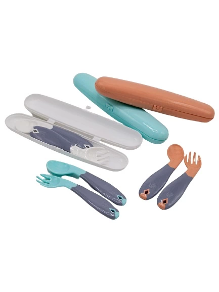 Gri Saklama Kabı ile Kaşık Çatal Hijyeni ve Pratik Taşıma Kolaylığı - Görsel 2