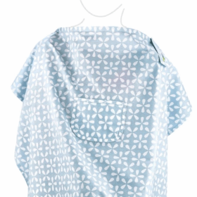 Çocuk Cepli Emzirme Önlüğü 323 Mavi Yonca