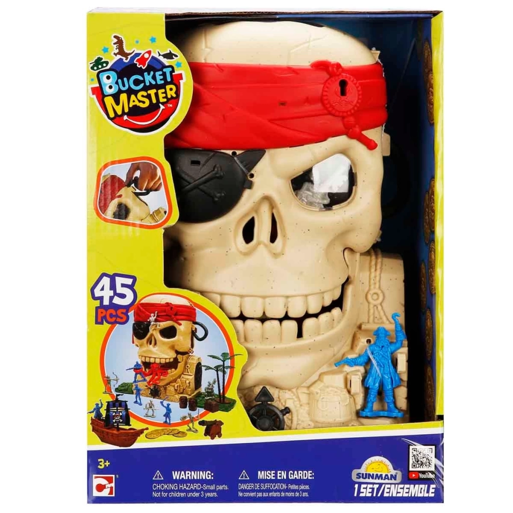 Çocuk Chap Mei Korsan Oyun Seti Kafatası Kovası - Görsel 3