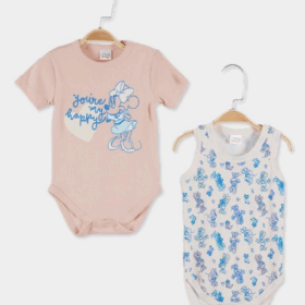 Çimpa MN20845 Minnie 2'Li Body Pembe Pembe