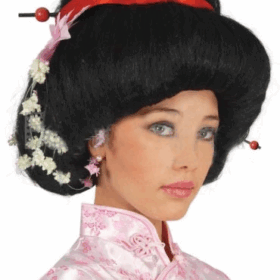Çinli Peruk Japon Peruğu Geisha Peruğu Çocuk ve Yetişkin Boy