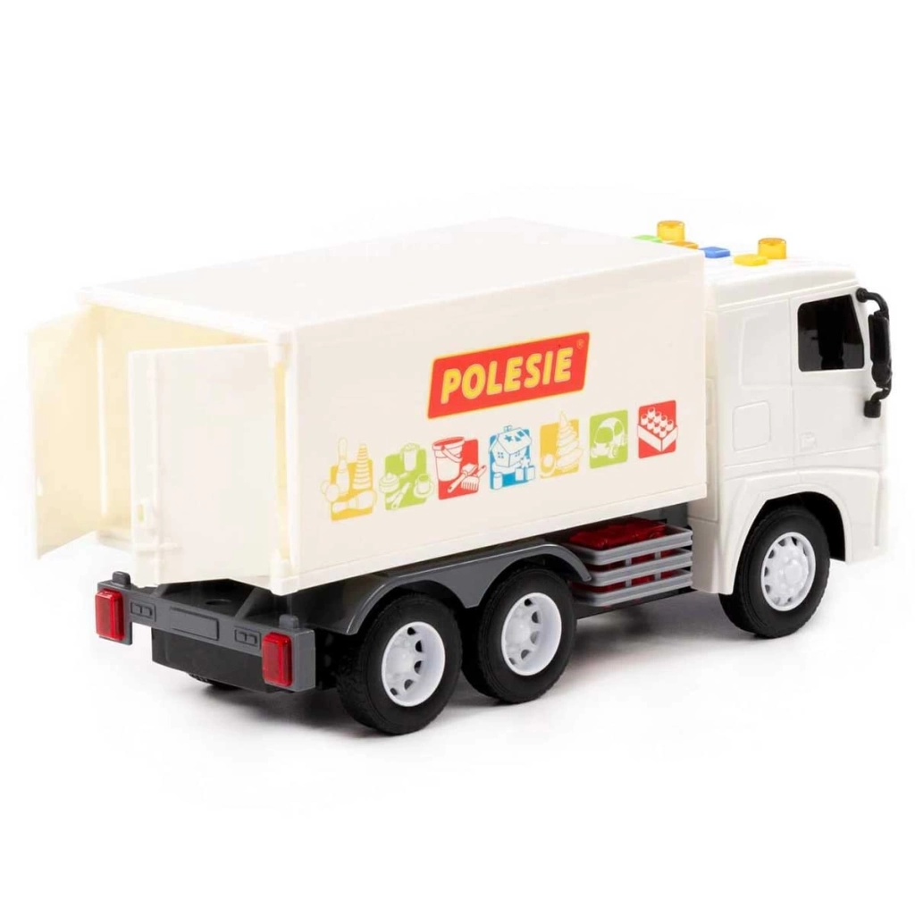 City 2 Sesli ve Işıklı Kapalı Kasa Kamyon 96364 - Görsel 2