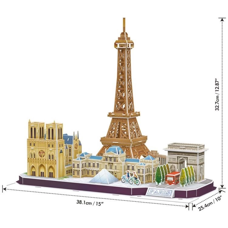 City Line Paris 3D Puzzle 114 Parça - Görsel 2