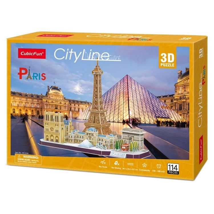 City Line Paris 3D Puzzle 114 Parça - Görsel 4
