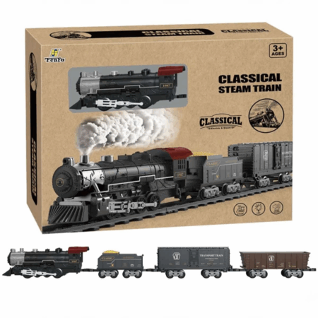 Çocuk Classic Steam Pilli Tren Seti 29 Parça 1613C