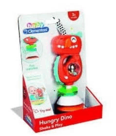 Clementoni-İnteraktifDinozorÇıngırak,MamaSandalyesiOyuncağıseslimüzikli3-36ay