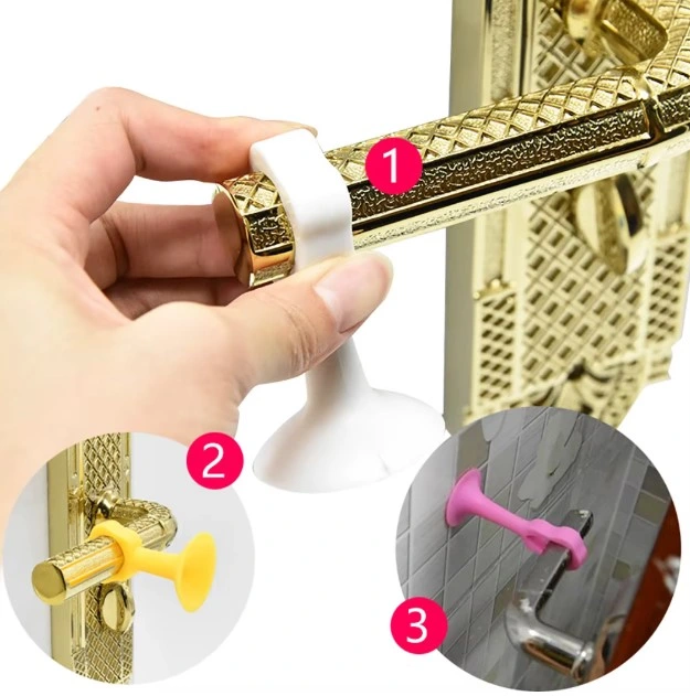 Eğitici Oyuncak CM-072 Vantuzlu Geçmeli Kapı Kolu Stoper 4lü Set Beyaz - Görsel 5