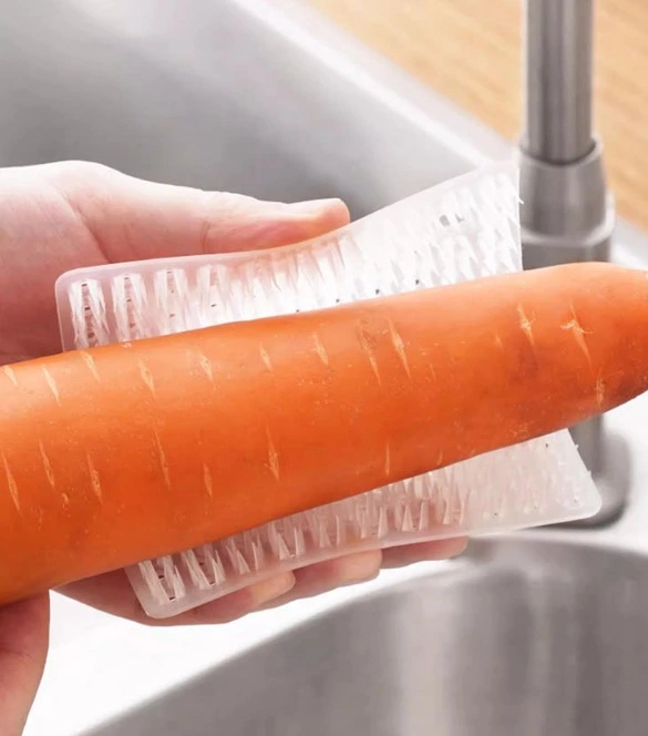 Eğitici Oyuncak Çok Amaçlı Sebze ve Meyve Temizleme Patates Soyma Fırçası - Görsel 2