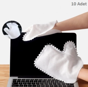 Eğitici Oyuncak Çok Amaçlı Temizlik Eldiveni Toz Alma Bezi 10 Adet