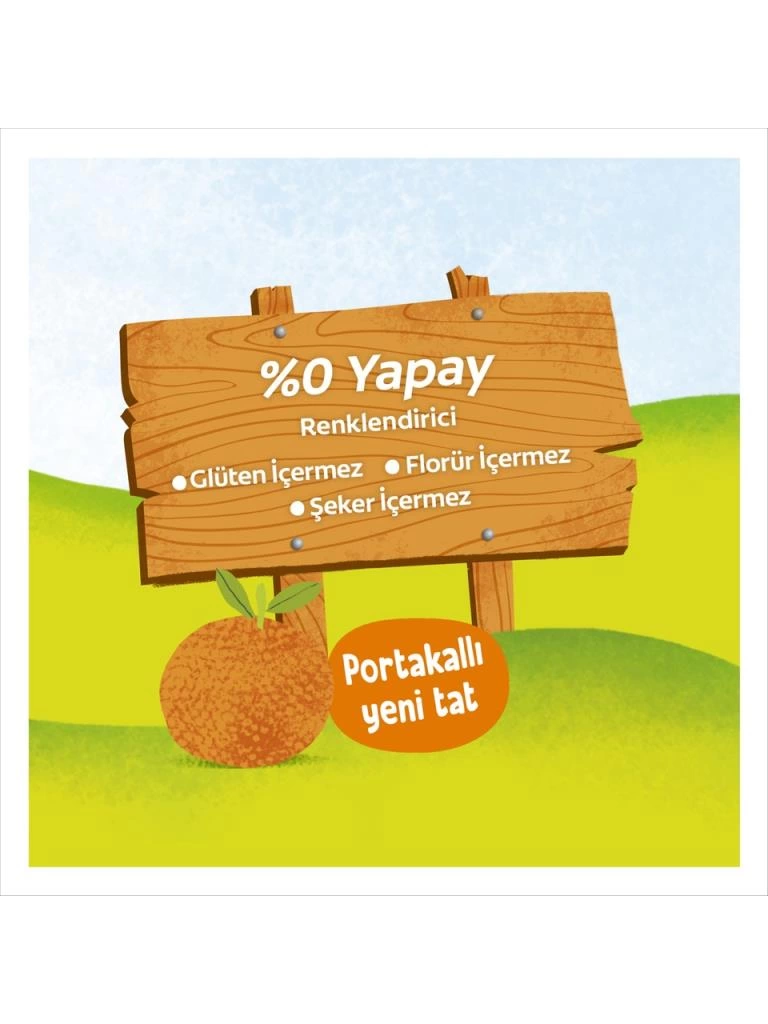 Çocuk Colgate Kids Portakal Aromalı Florürsüz Diş Macunu 3-5 Yaş 60 ml - Görsel 4