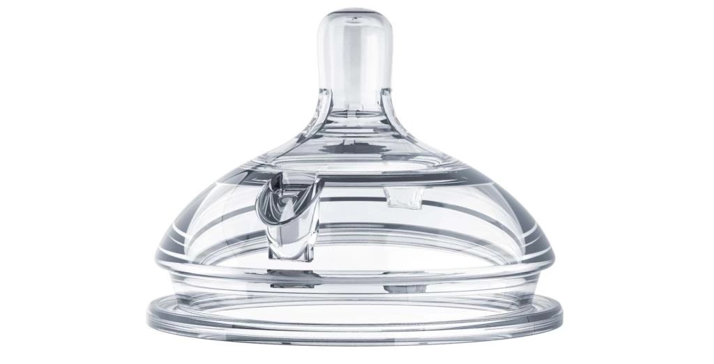 Anne Bebek 6+ Ay Biberon Emziği Silikon 2'li Hızlı Akış Anne Göğsü Hissi - Görsel 2