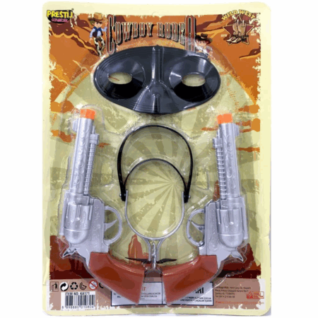 Çocuk Cowboy Rodeo Mahmuzlu Kartela Kovboy Seti