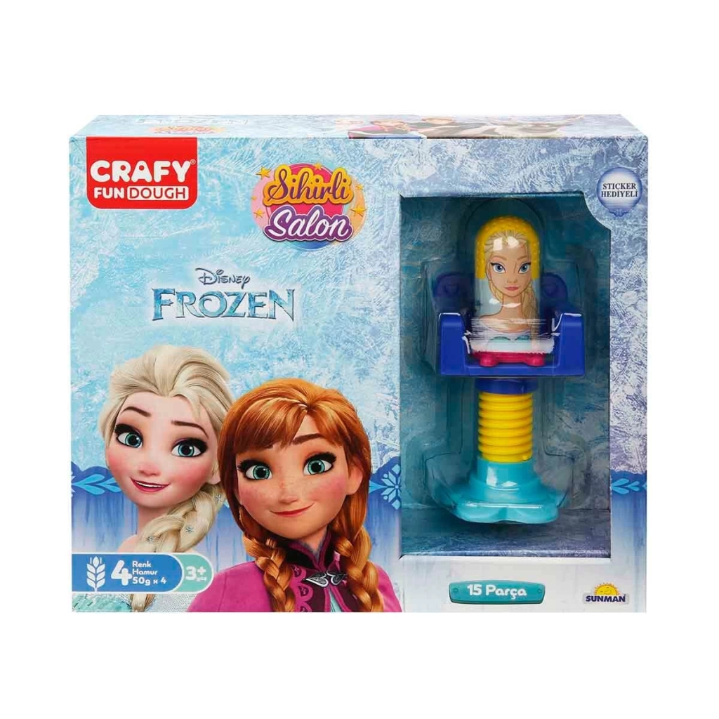 Crafy Frozen Sihirli Salon Oyun Hamur Seti 200 g 15 Parça - Görsel 4