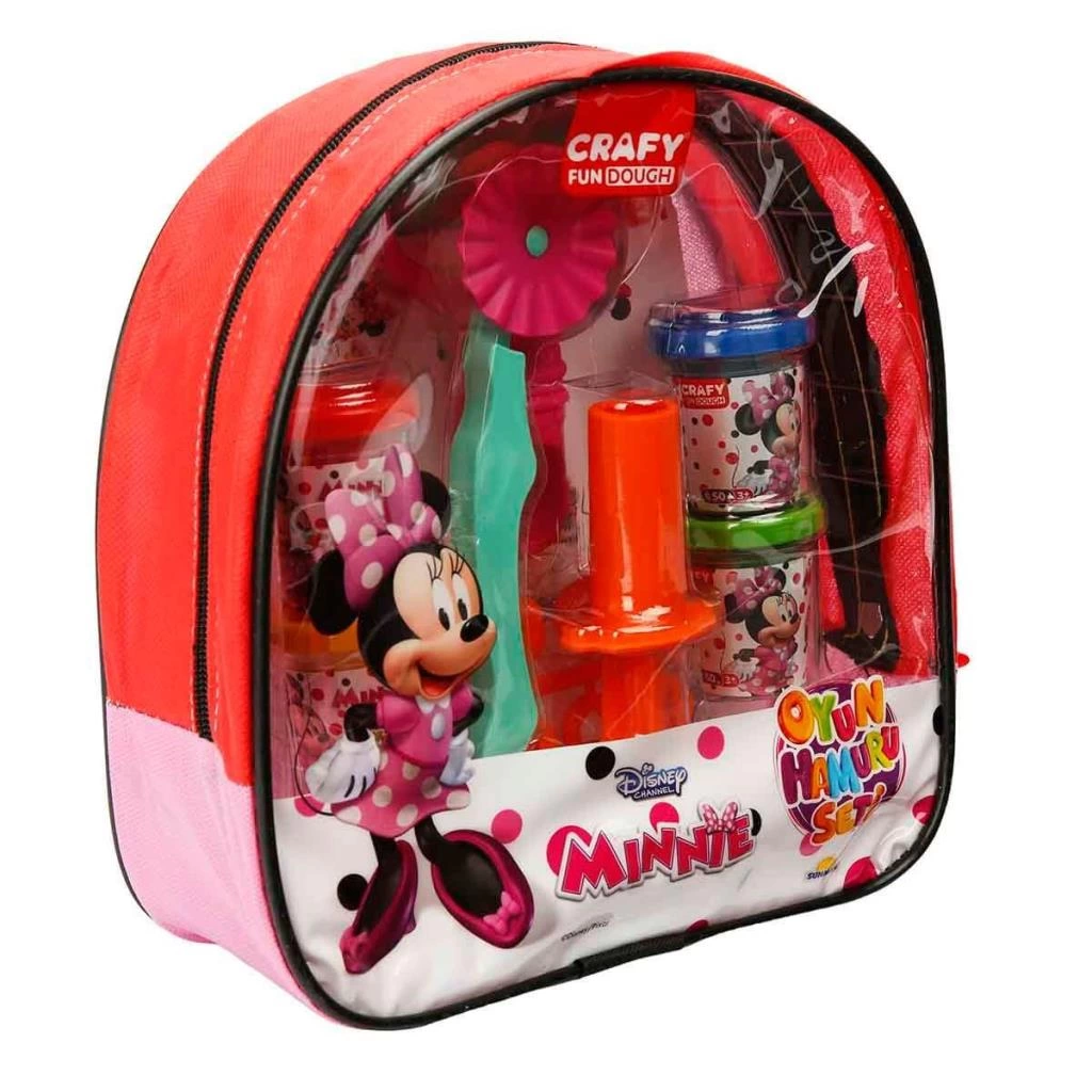 Crafy Minnie Sırt Çantalı Oyun Hamuru Seti 200 Gr. 18 Parça - Görsel 2