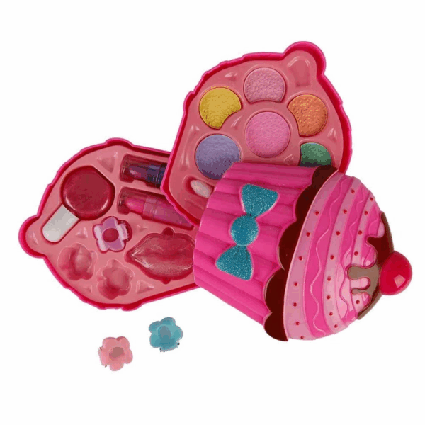 Cupcake Şekilli 2 Katlı Makyaj Güzellik Seti - Görsel 3