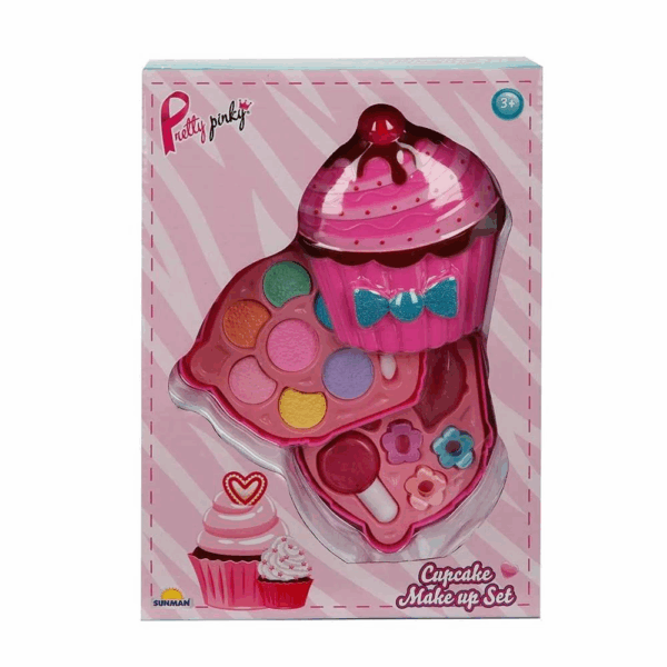 Cupcake Şekilli 2 Katlı Makyaj Güzellik Seti - Görsel 4