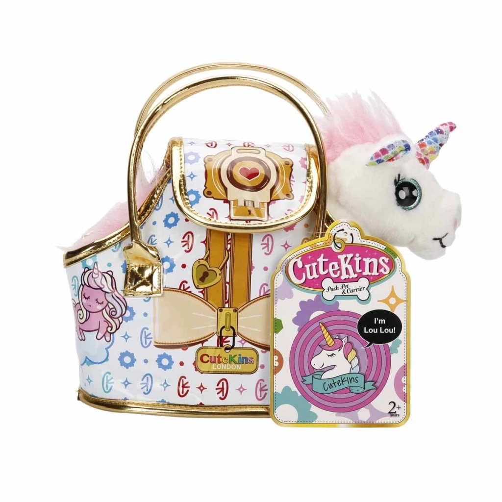 Çocuk Cutekins Taşıma Çantalı Peluş Unicorn Lou Lou - Görsel 3