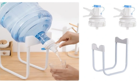 Eğitici Oyuncak Damacana Musluk Başlığı ve Metal Ayak Stand Seti