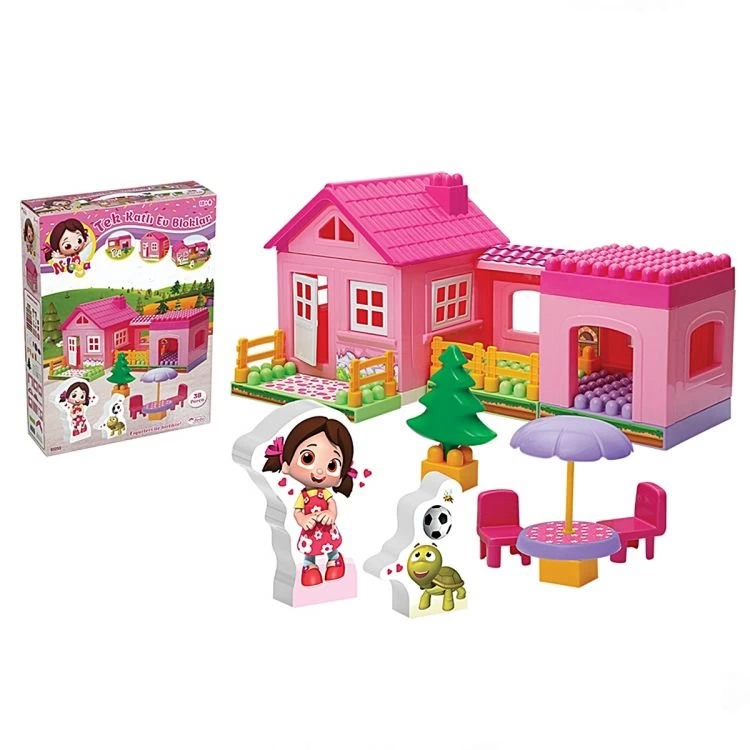 Çocuk Dede Niloya Tek Katlı Ev Bloklar - Görsel 2