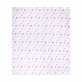 Desenli Müslin Bebe Battaniye 120x100 ART-319 Yıldız Yağmuru Pembe