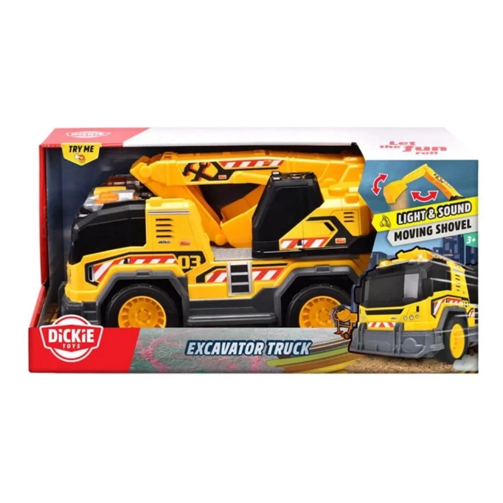 Eğitici Oyuncak Dickie Ekskavatör Kamyonu - Görsel 4