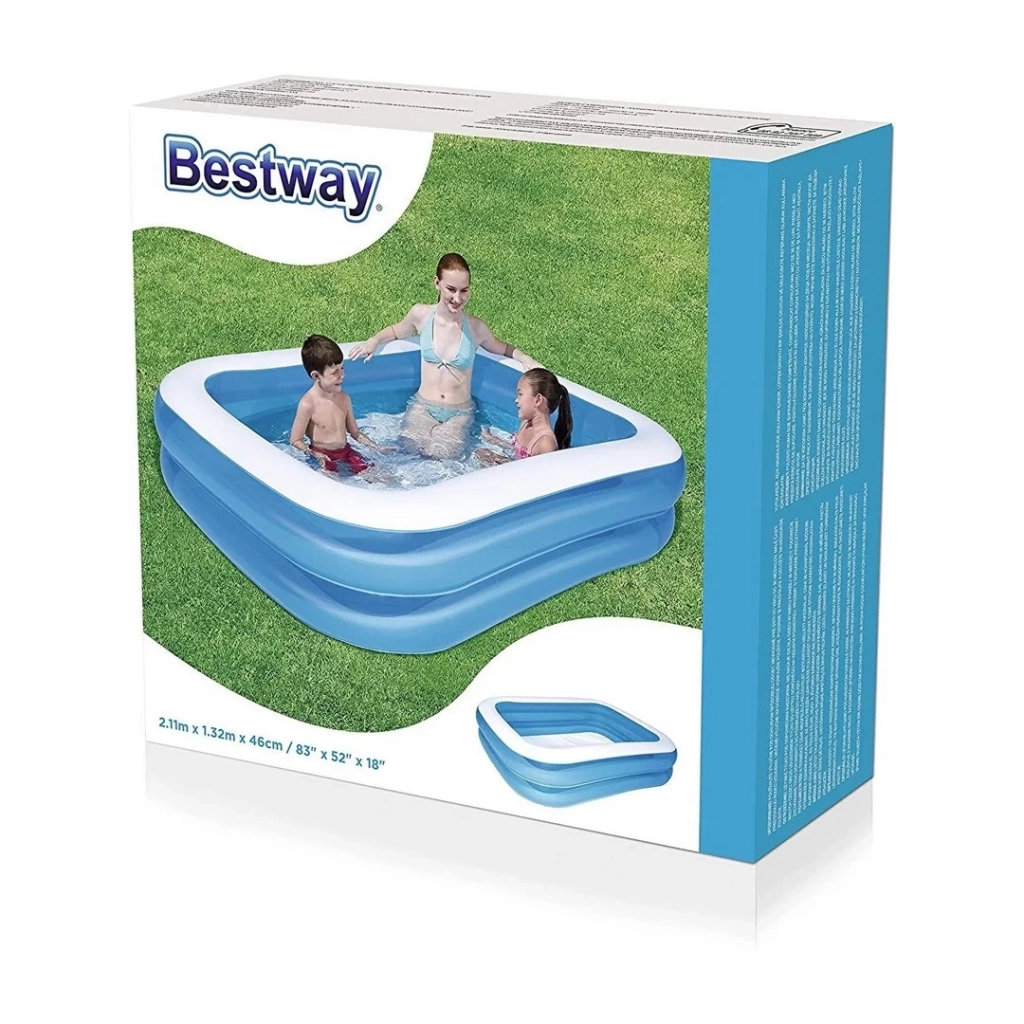 Eğitici Oyuncak Dikdörtgen Aile Boyu Şişme Havuz 211 x 132 x 46 cm - Görsel 2