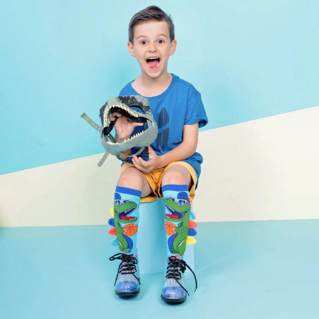 Çocuk Dinazor Çorap 6 - 99 Yaş - Görsel 4