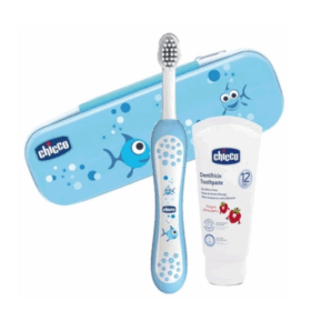 Çocuk Diş Fırça Seti 6-36 Ay Mavi