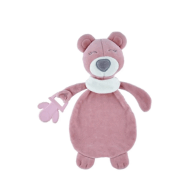 Diş Kaşıyıcılı Uykucu Ayıcık 680 Gül Kurusu