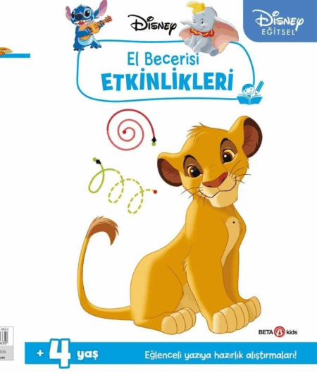Çocuk Disney Eğitsel Simba El Becerisi Etkinlikleri Yazıya Hazırlık